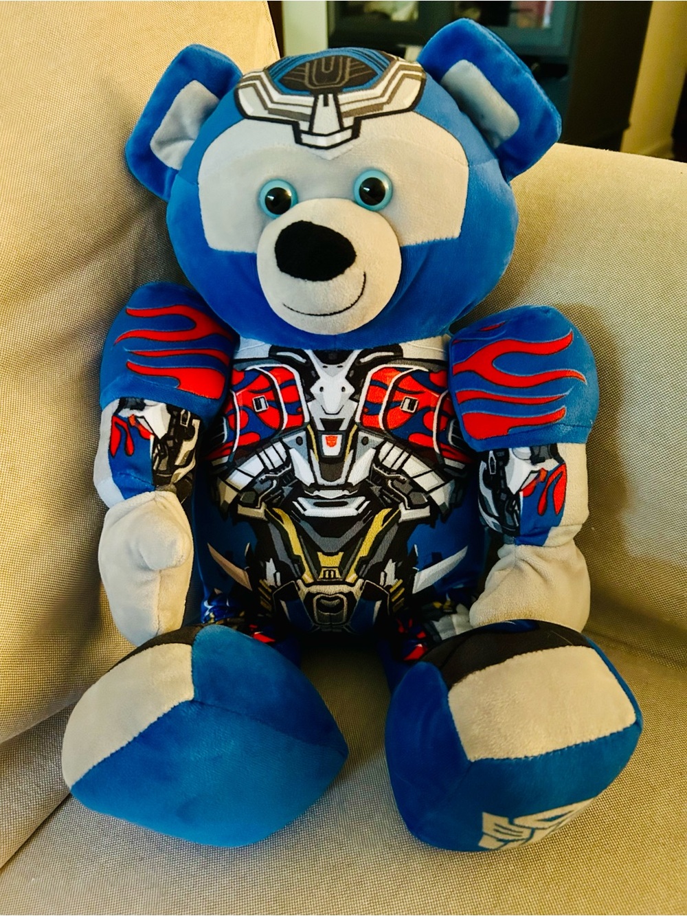 Build-a-bear transformers optimus prime bear plush
